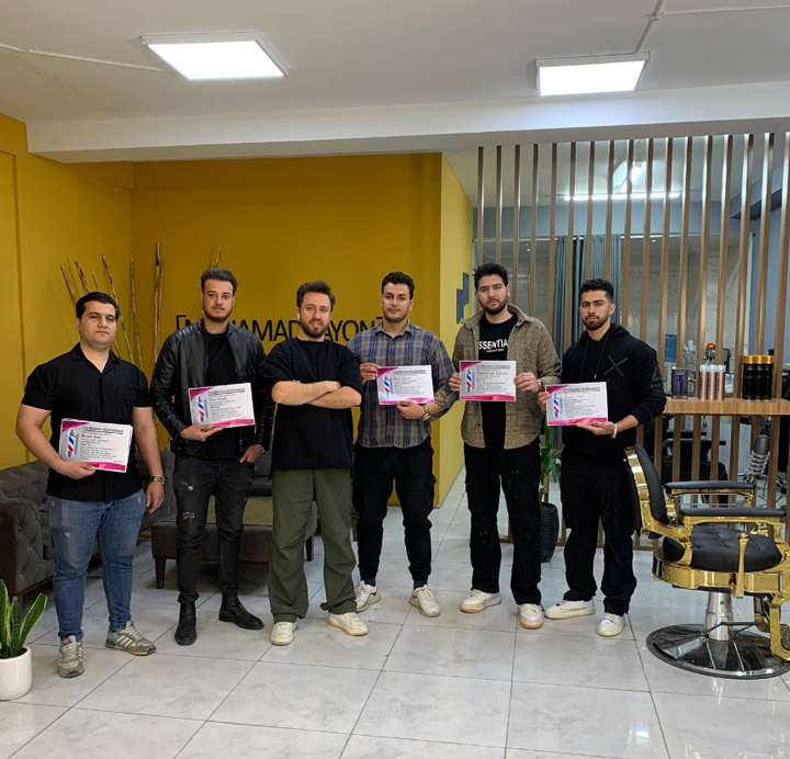 آموزش آرایشگری مردانه در کرمانشاه